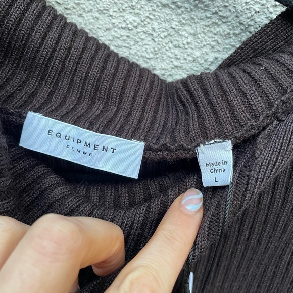 Equipment Sosie Knit Dress in Ganache New with Tags! - Picture 6 of 10